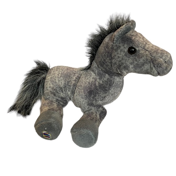 Ganz Webkinz Grey Arabian Horse Pony Plush Stuffed Animal No Code Soft Clean 10” - Picture 13 of 16